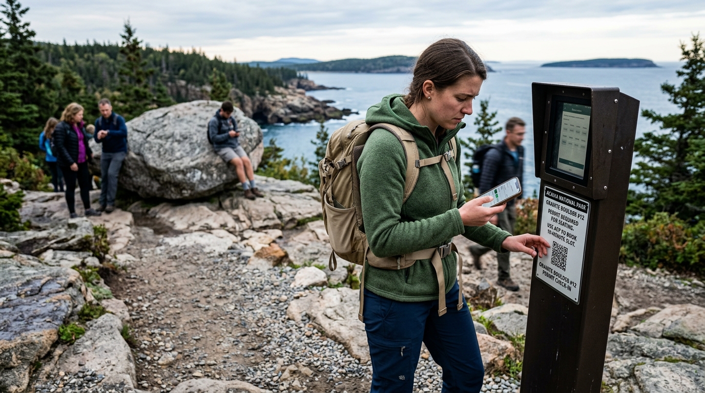 Acadia National Park Introduces Permit System for Sitting on Granite Boulder #12 — The new digital lottery aims to curb 'unsanctioned resting' and manage peak-hour demand for the popular trailside rock.
