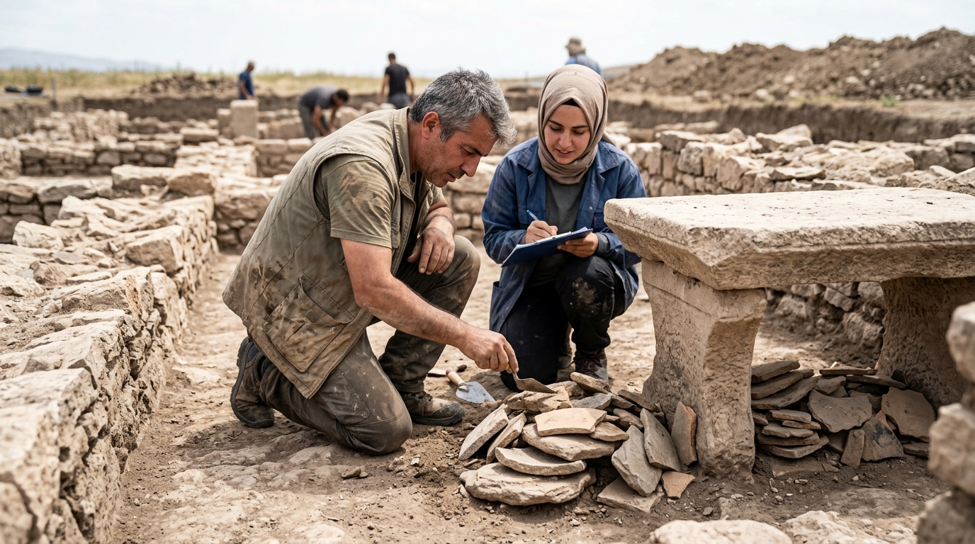 Turkish Excavation Unearths Ancient Civilization Devoted Entirely to Stabilizing Wobbly Tables — Archaeologists at the Konya Basin site discover thousands of standardized clay wedges used to correct minor structural imbalances in Bronze Age furniture.