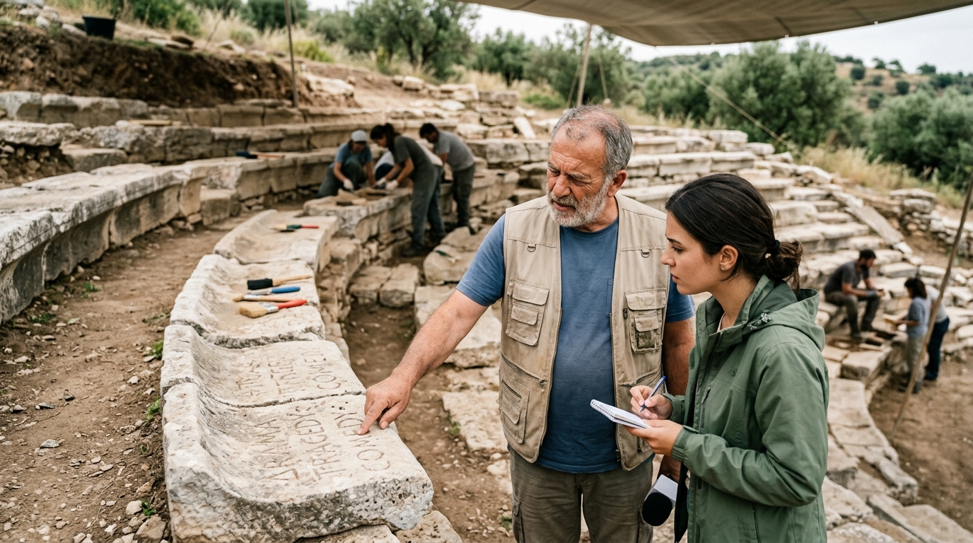 Archaeologists Unearth Ancient Greek Amphitheater Dedicated Entirely to Browsing Options — Excavations near Corinth reveal a highly sophisticated culture that spent hours selecting plays before deciding to go to sleep.