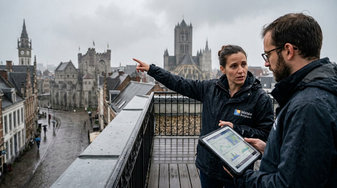 Belgian Meteorologists Confirm Lingering Rainstorm Currently Trapped in Agonizing 'Long Goodbye' Over Ghent — The low-pressure system has repeatedly gathered its clouds, hovered near the highway, and returned to drop an apologetic mist.