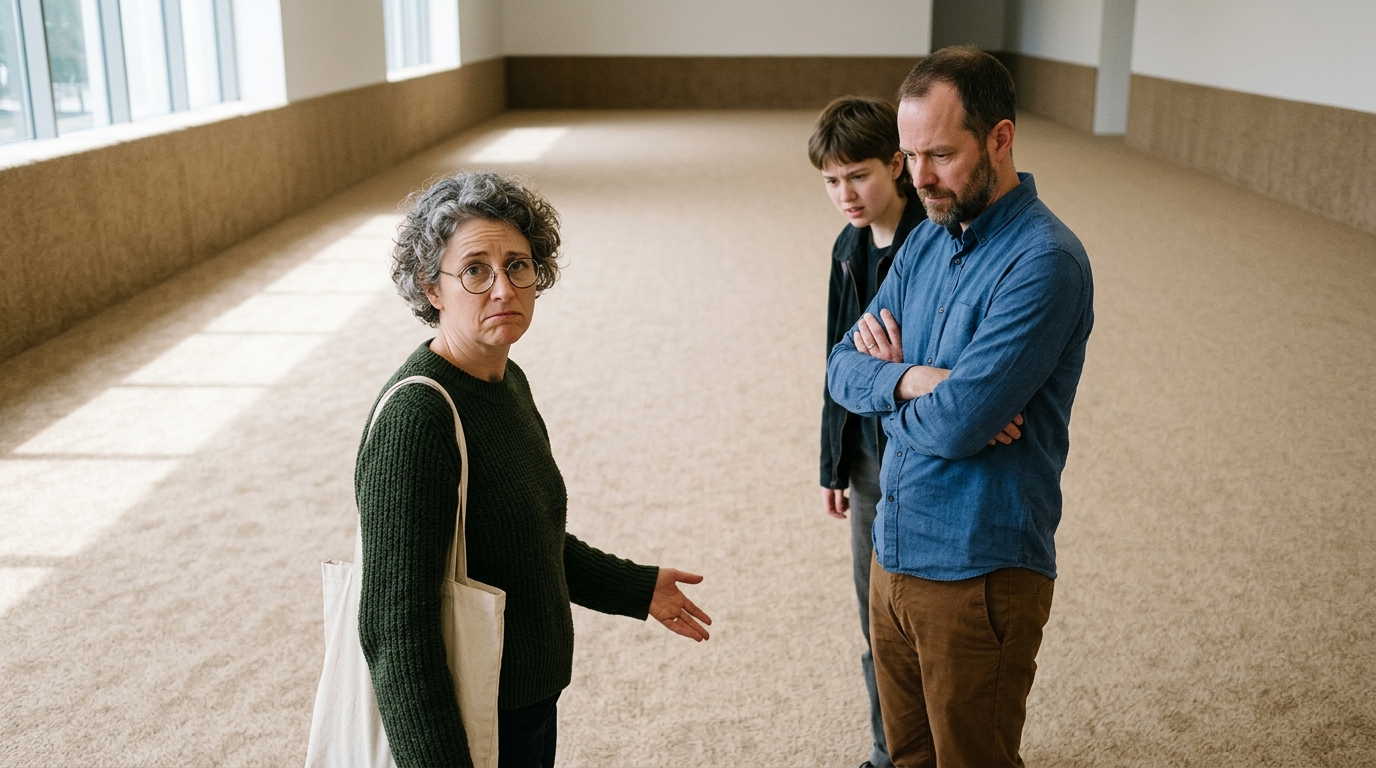 Boston Museum Defends Controversial Summer Exhibit Consisting Entirely of Beige Office Carpeting — Curators of 'The Interval of Neutrality' urge angry patrons to embrace the 'aggressive lack of stimuli' rather than demanding entertainment.