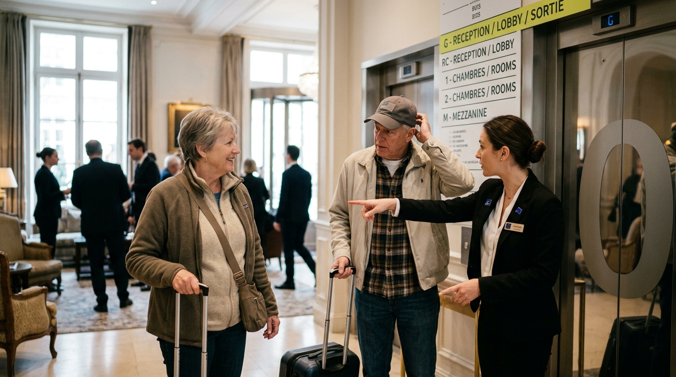 European Hotels to Deploy 'Floor Zero' Liaisons to Assist Confused American Tourists — A new study reveals that 89 percent of U.S. travelers suffer 'acute spatial paralysis' when the first floor is not the ground floor.