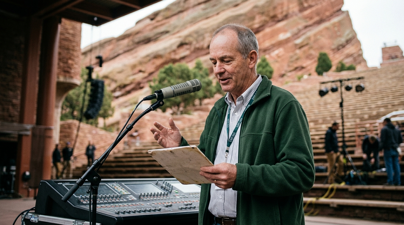 Voice of Municipal Light Rail Warning Booked for Three-Night Red Rocks Residency — Fans praise 64-year-old former clerk's "deeply indifferent" transit announcements as the definitive sound of modern comfort