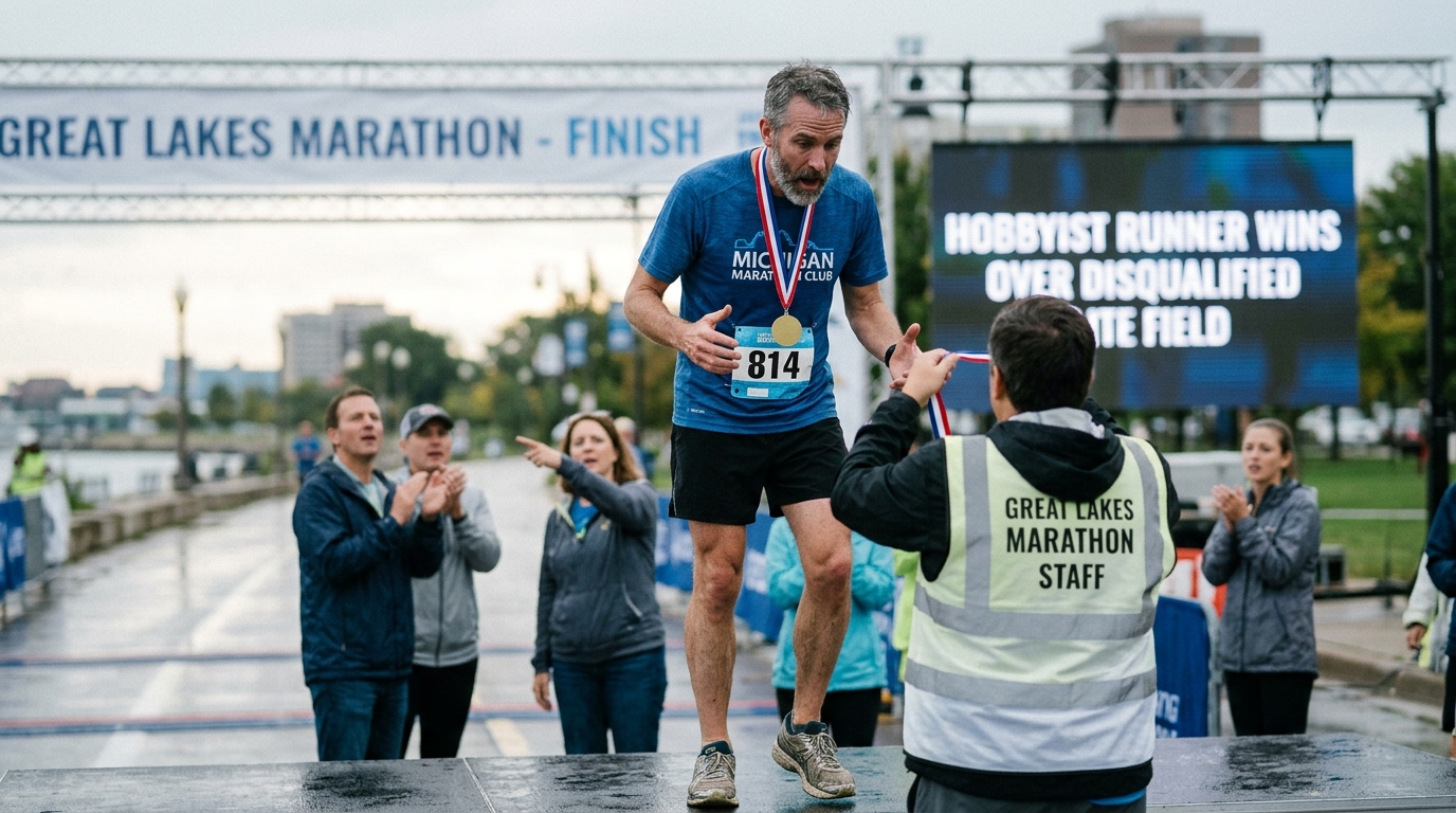 814th-Place Finisher Declared Marathon Winner After Elite Field Disqualified Over Safety Pin Violation — Officials strip top runners of titles after post-race audit reveals widespread use of unauthorized magnetic bib fasteners.