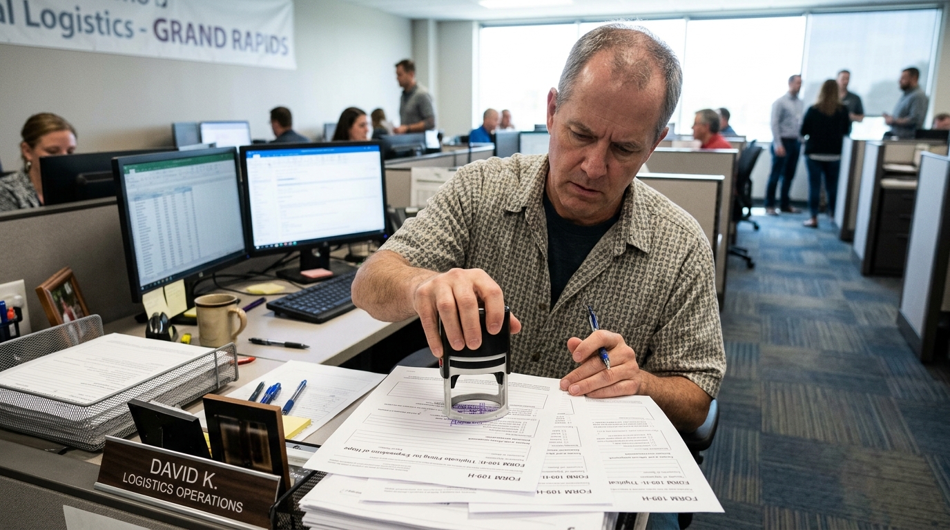 Midwest Logistics Firm Mandates Triplicate Filing for All Expressions of Hope — Under the new policy at Apex Supply Solutions, employees must obtain managerial sign-off before voicing optimism about quarterly targets or shipping deadlines.