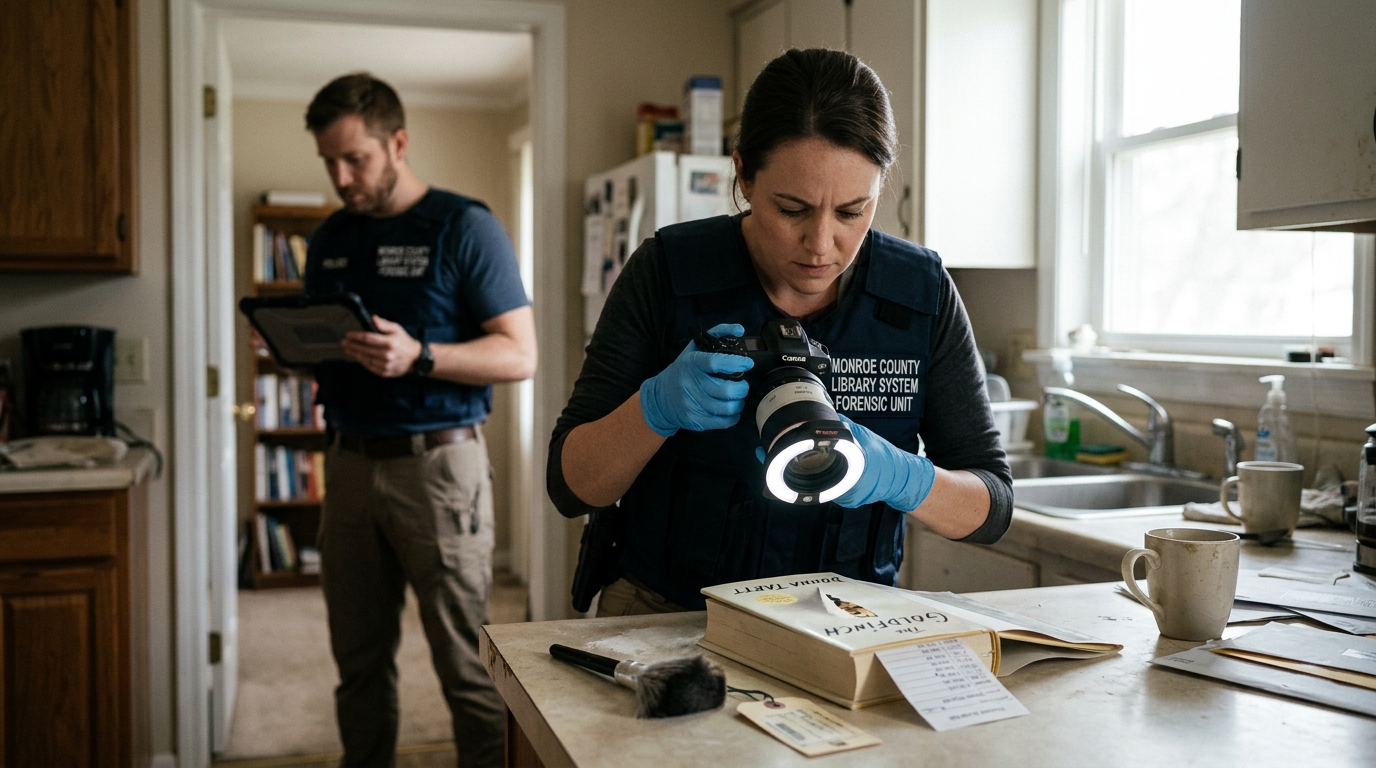 Monroe County Library System Establishes Forensic Cold Case Unit for Overdue Materials — Patrons face pre-dawn knock-and-announce visits and K-9 scent-tracking as part of a new municipal asset recovery initiative.