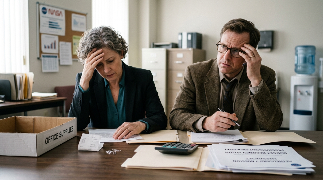 NASA Cancels $1.4 Billion Jupiter Mission Over $18 Office Supply Deficit — An automated procurement lock triggered by unauthorized dry-erase markers has grounded the Ganymede orbiter indefinitely.