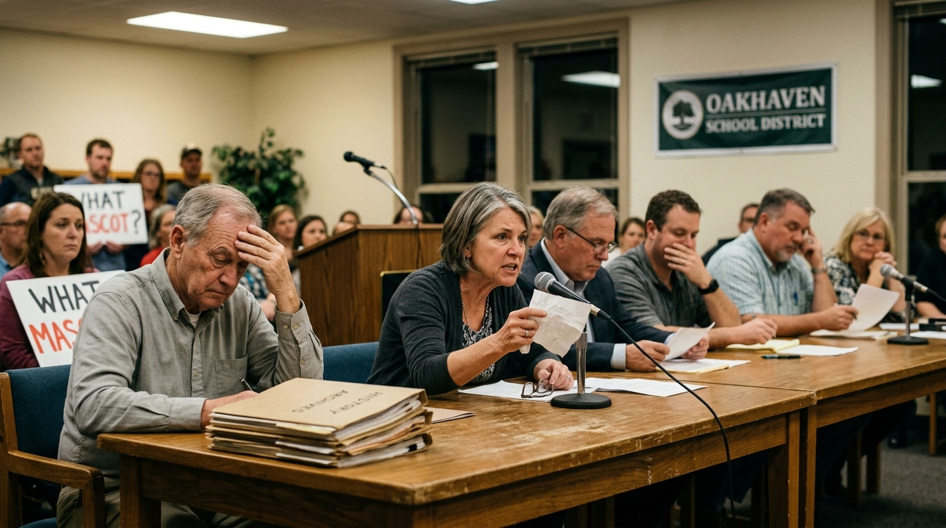 Oakhaven School Board Deadlocked Over Legacy of Mascot Nobody Remembers Selecting — Archival search fails to explain why district athletic teams have spent 40 years competing as the "Fighting Silt"