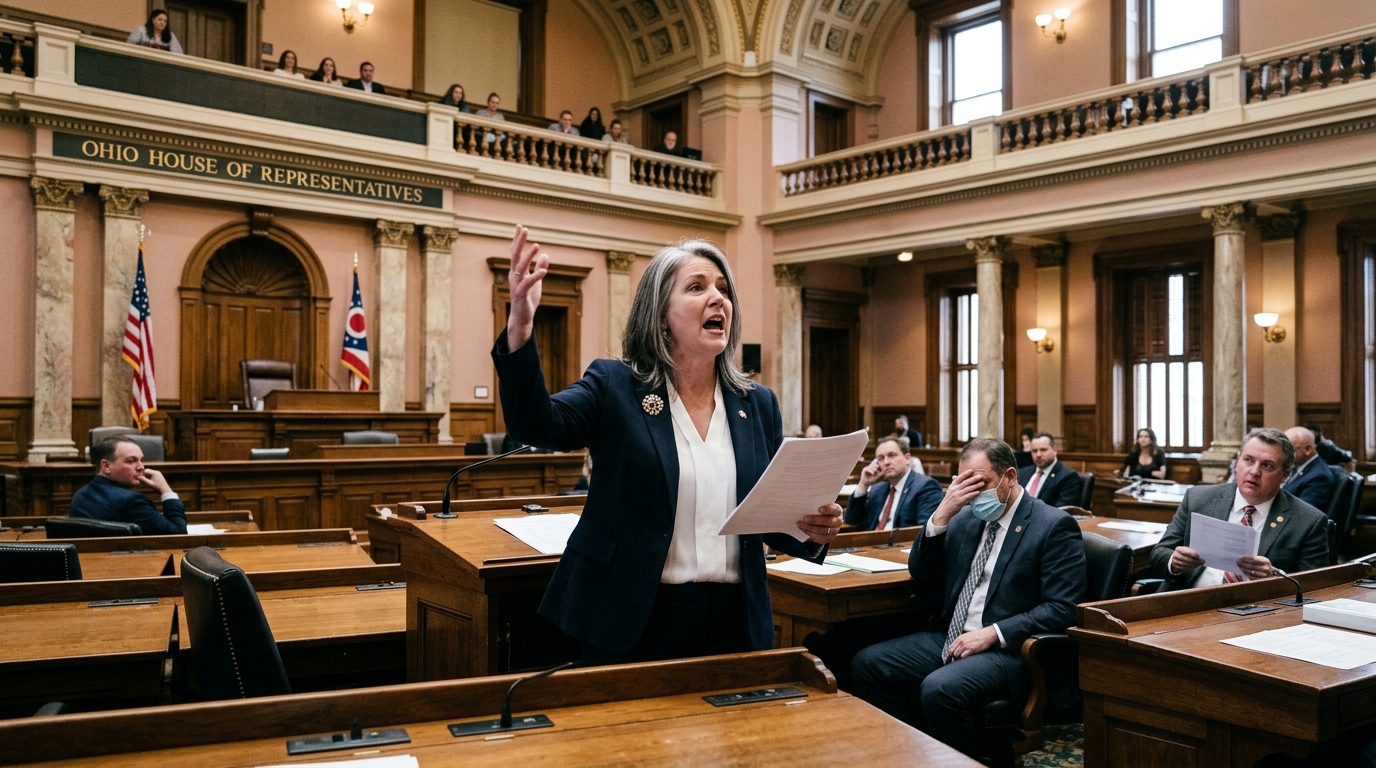 State Legislature Forced To Perform Soliloquies After AI Drafter Takes 'Political Theater' Literally — Ohio Senate Bill 114 on municipal water treatment now contains mandatory dramatic pauses, lighting cues, and three distinct musical numbers.