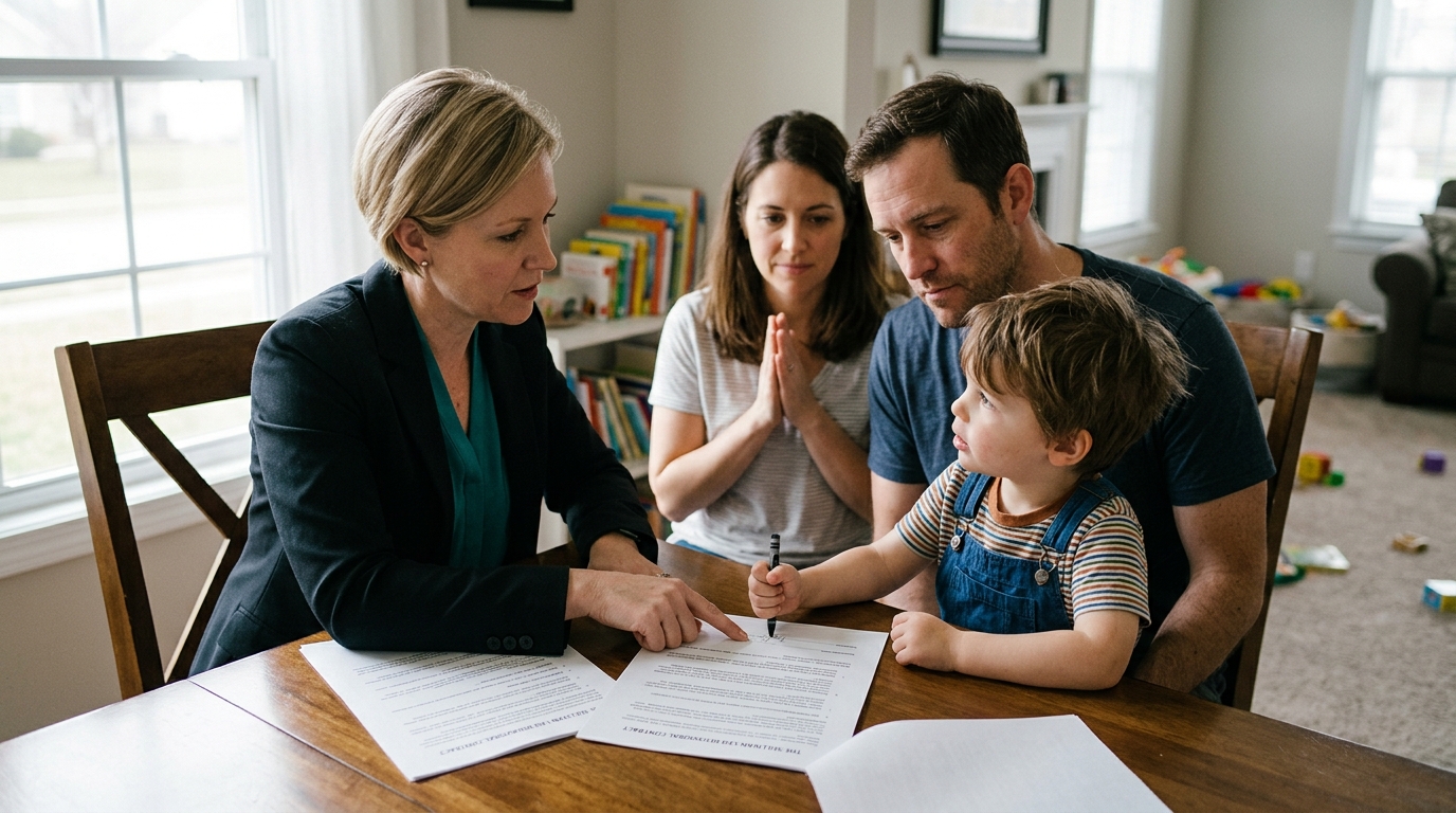 Suburban Parents Turn to Corporate Mediators to Draft Legally Binding Contracts with Toddlers — Faced with bedtime walkouts and broccoli disputes, families are adopting 'Structured Collaborative Sovereignty' to govern household routines.