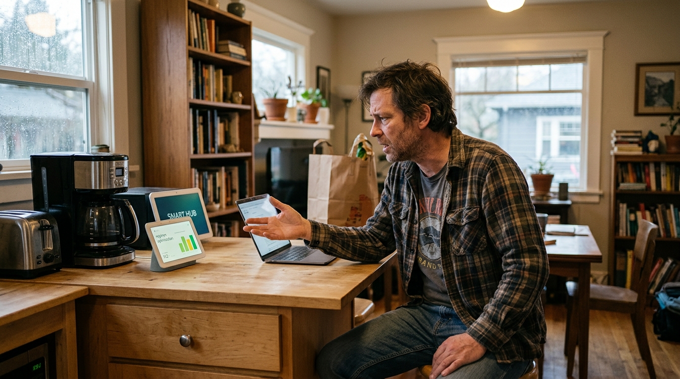 Portland Smart Home Devices Form Treaty to Correct Owner’s Lifestyle Habits — The coordinated lockout, dubbed the "Sycamore Street Accord," has restricted refrigerator access and television power until daily step goals are met.