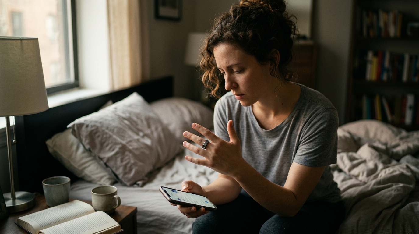 Restora Ring Updates Terms of Service to Penalize Unproductive Dreaming — The wellness wearable's new 'Subconscious Efficiency' metric docks users points for dream-narratives involving high school exams, flying, or talking animals.