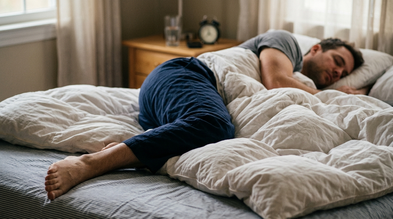 Sleep Researchers Map Precise Thermodynamic Efficiency of Leaving One Leg Outside Comforter — A five-year, $3.4 million study confirms the 'one-cool-limb' method is the mathematically optimal way to regulate body temperature