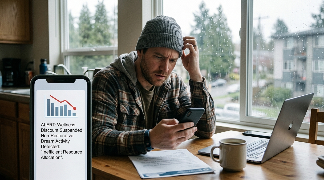 Sleep Tracker Software Update Penalizes Users for Unproductive Dreams — The SomnaMax 4.2 firmware patch issues morning alerts criticizing users who dream of high school exams instead of professional development.
