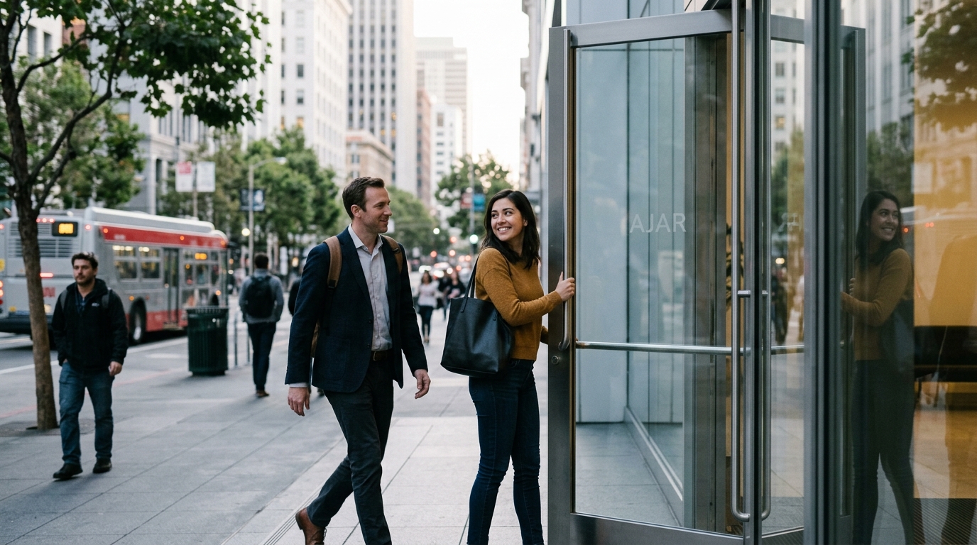 Tech Startup Raises $14 Million to Eliminate the Awkward Door-Holding Distance — The mobile app Ajar uses real-time spatial telemetry to calculate whether users should keep a door open or let it close on approaching pedestrians.