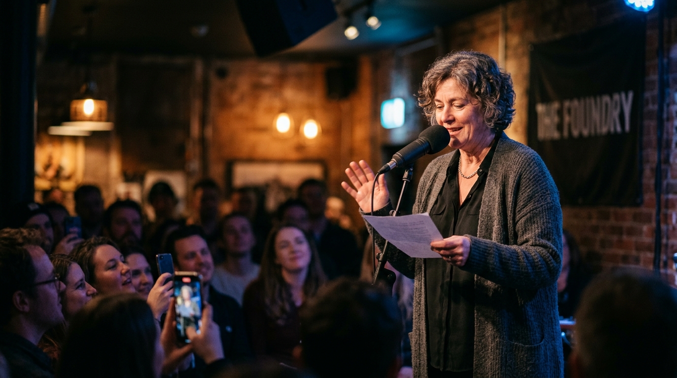 Transit Voice Artist Sells Out Three-Night Residency at Downtown Music Venue — Brenda Higgins, the voice behind the city's automated delay announcements, transitions from commuter annoyance to ambient music sensation