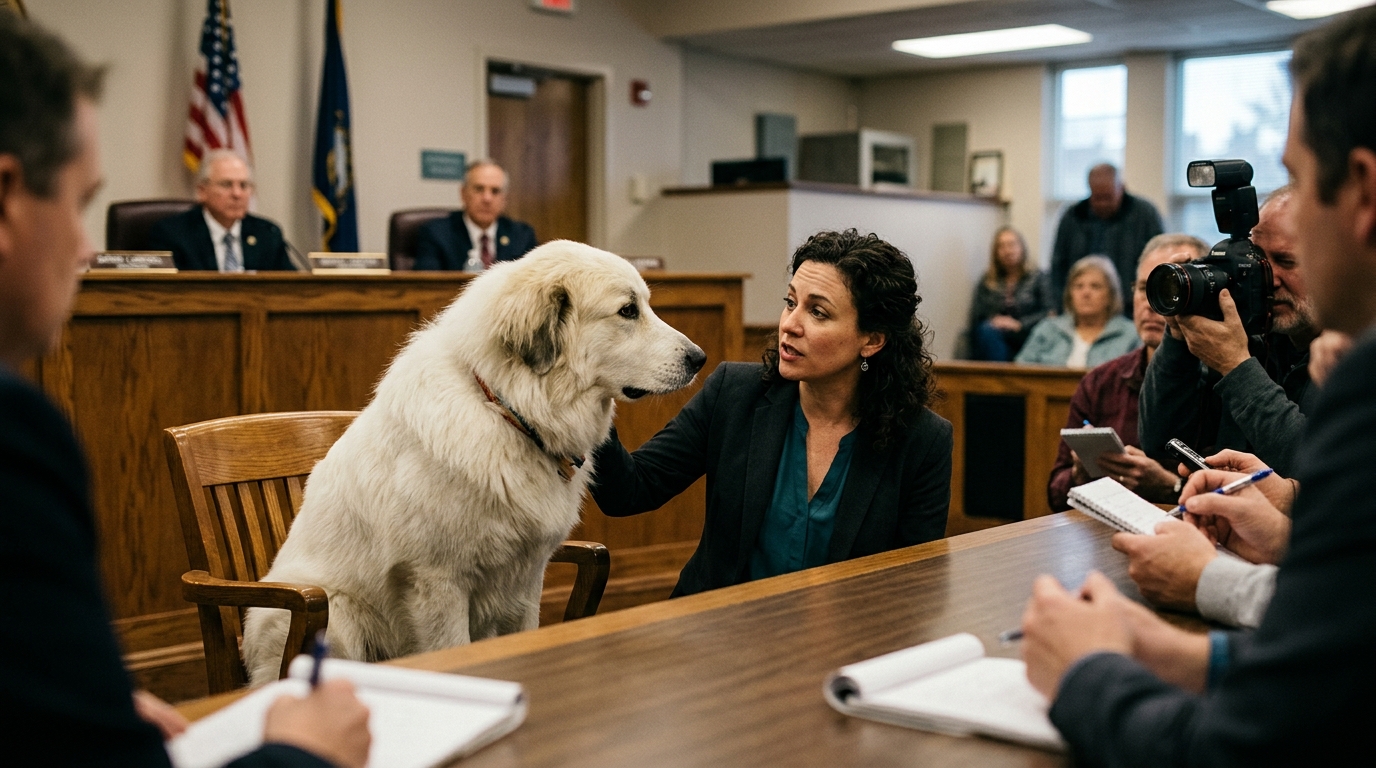 Oakhaven Town Council Defends Hiring Acting Coach to Interpret Canine Mayor’s Legislative Agenda — Municipal administrators turn to theatrical techniques to translate Great Pyrenees’s sighs and naps into binding zoning laws